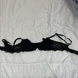 Victoria's Secret Black Lace Bra with Adjustable Straps